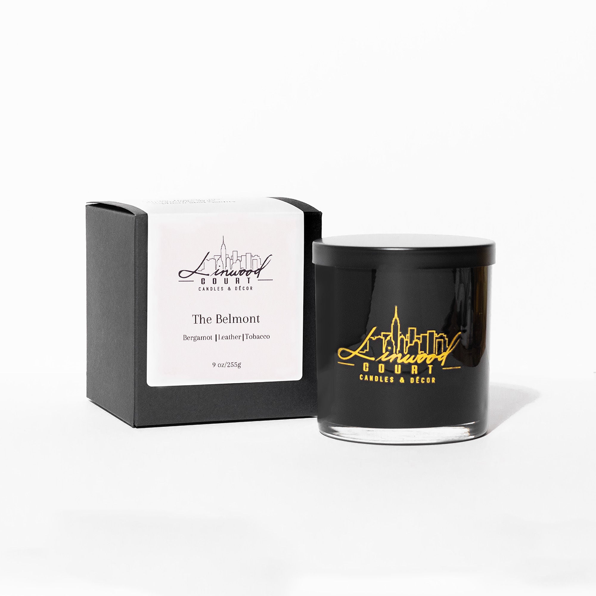 bergamot and tobacco candles The Belmont Midi